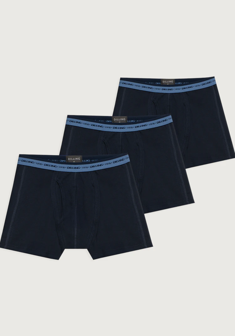 Klassisk boksershorts med gylf (3-pakning)