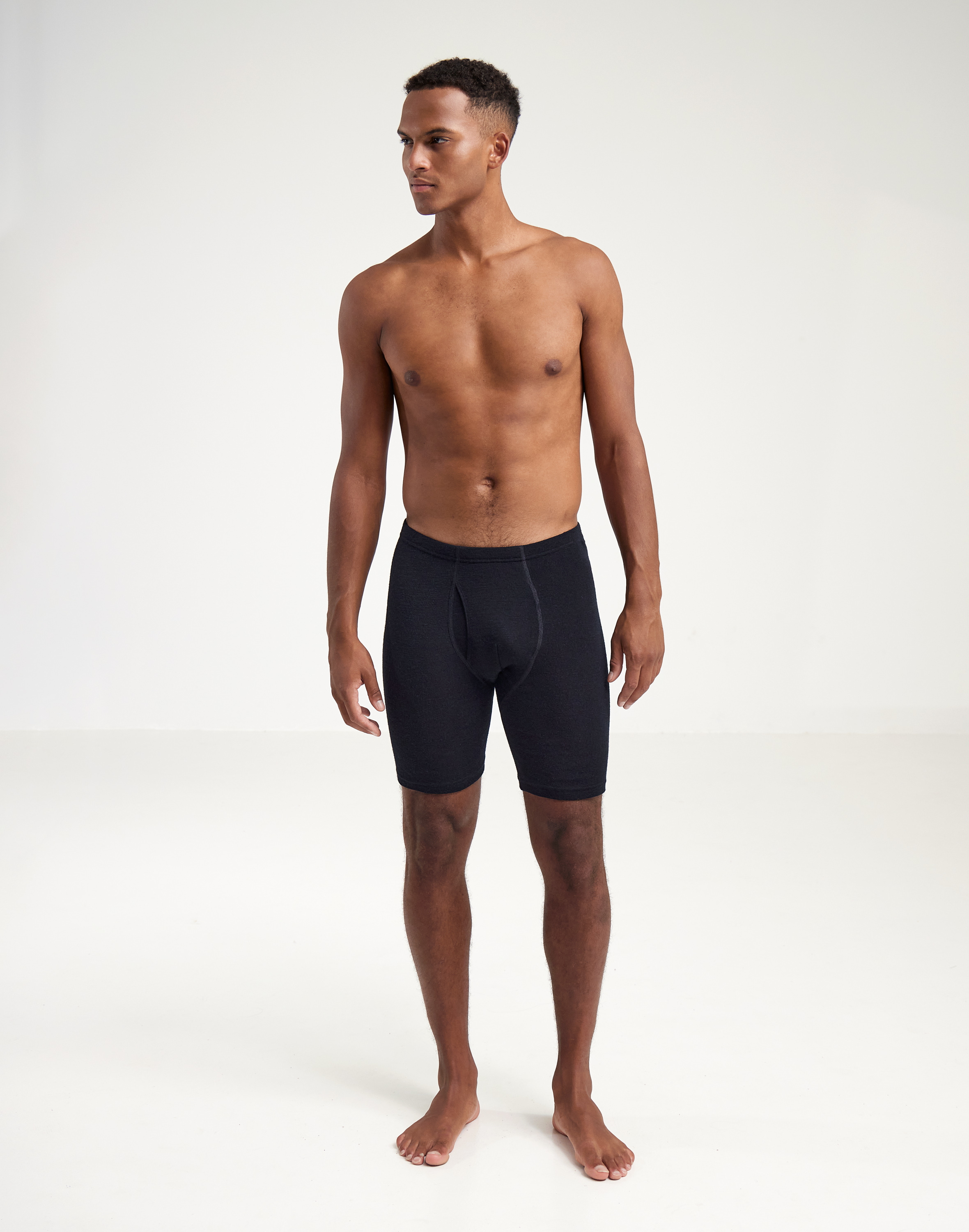 Lang boksershorts med gylf (3-pakning) 7