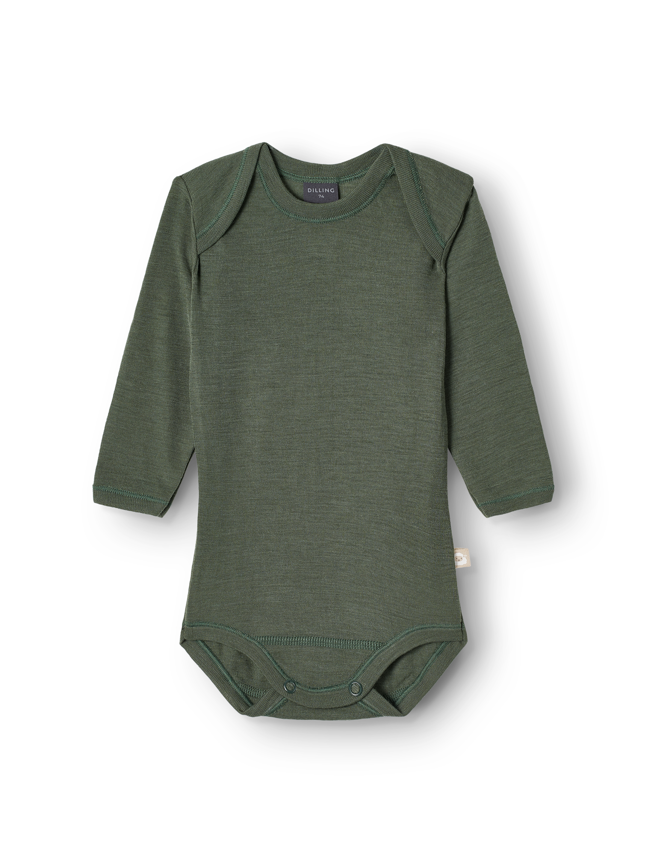 Baby Langarm Body aus Merinowolle