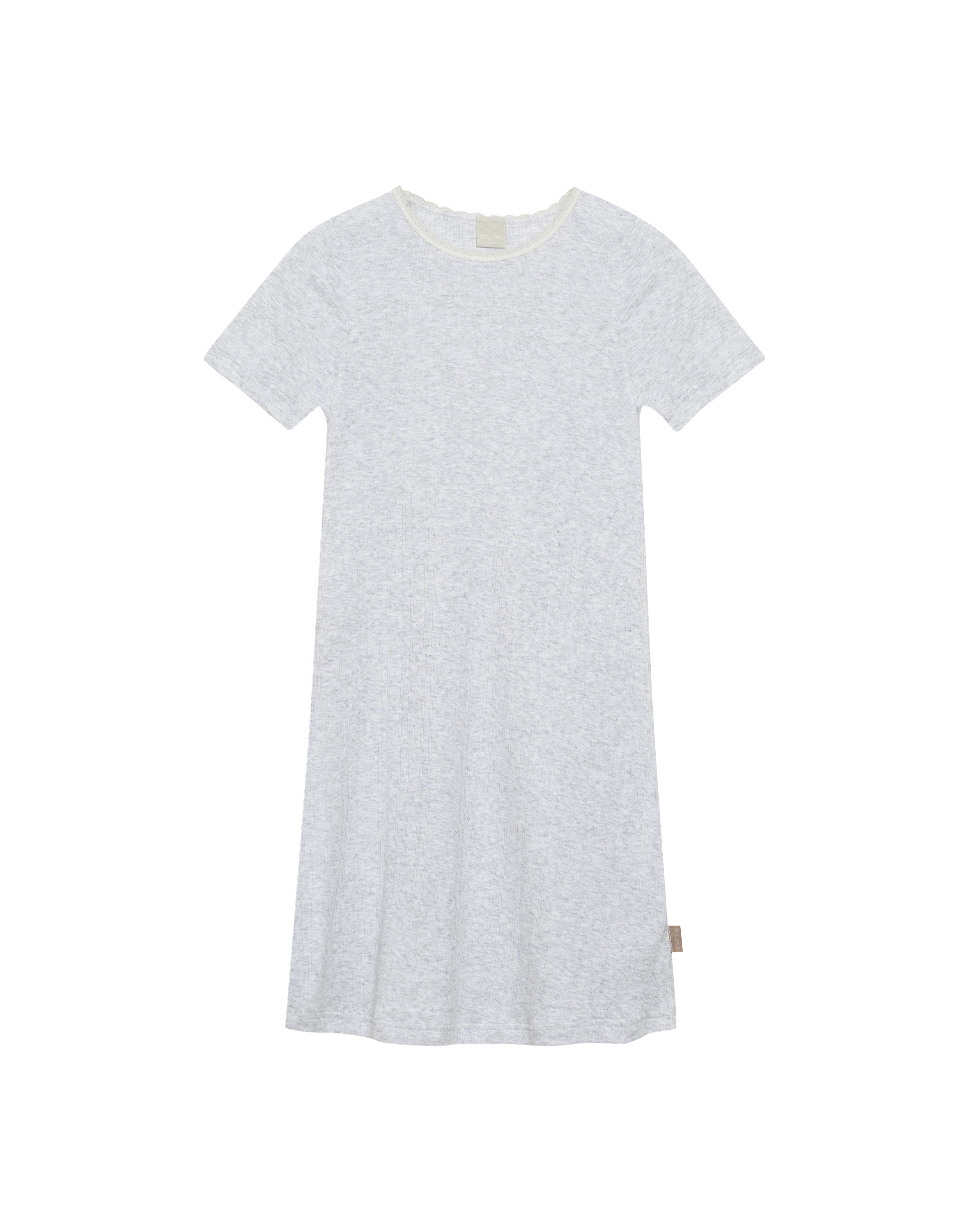 cotton pointelle dress Pointelle tunic dress in Cotton Women panna