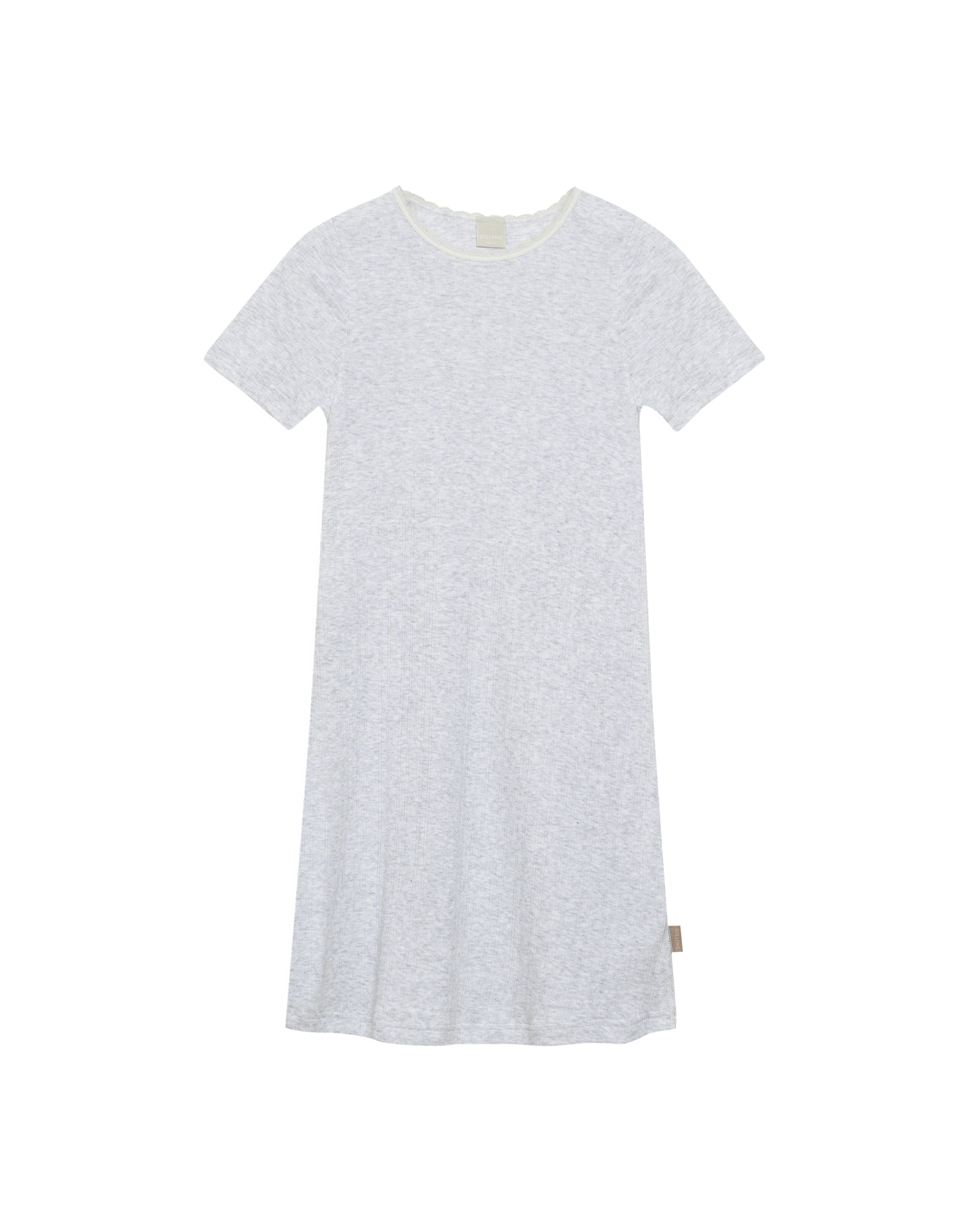 cotton pointelle dress Pointelle tunic dress in Cotton Women panna