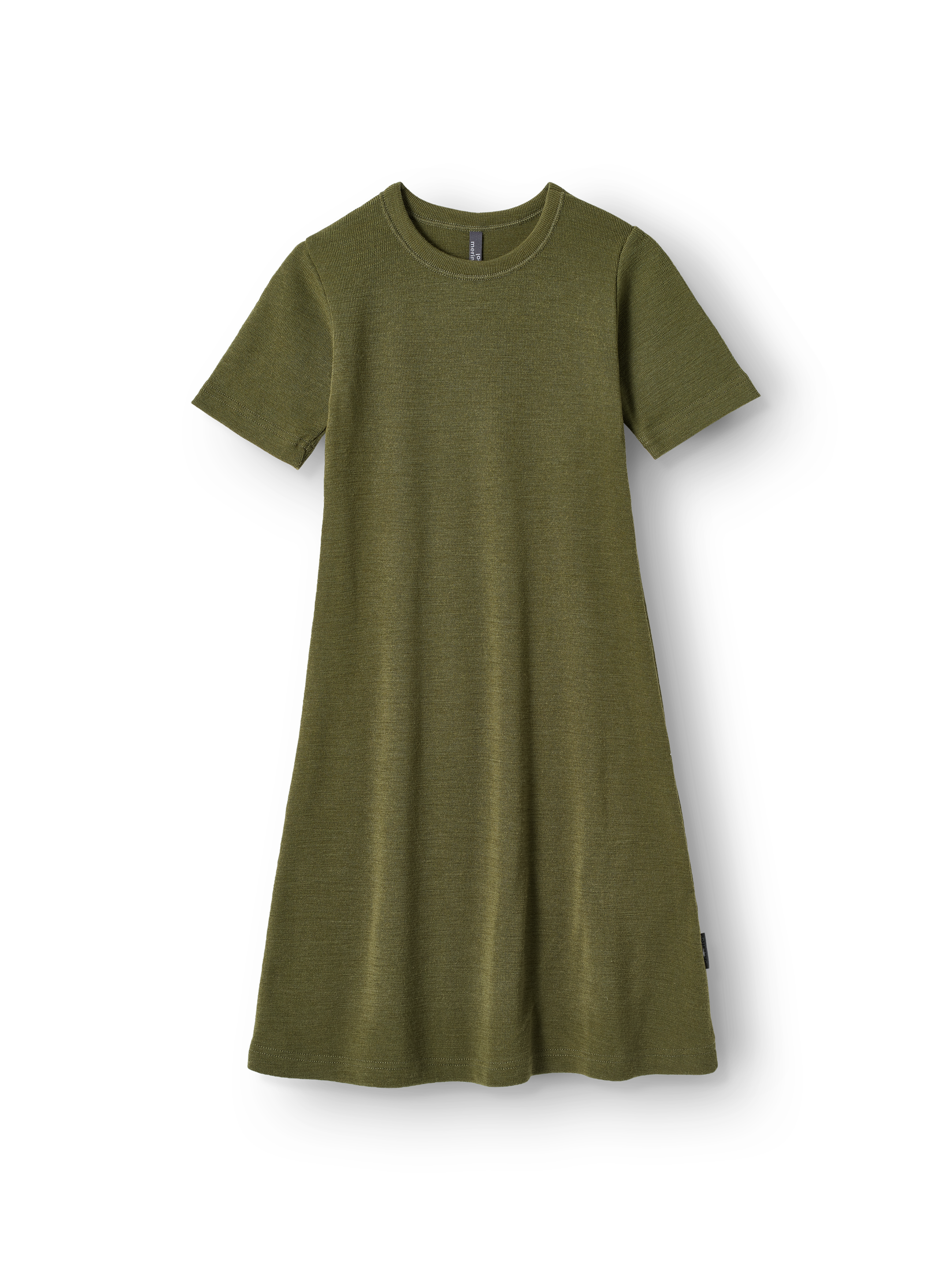 Kurzärmeliges Kleid aus Merinowolle für Kinder