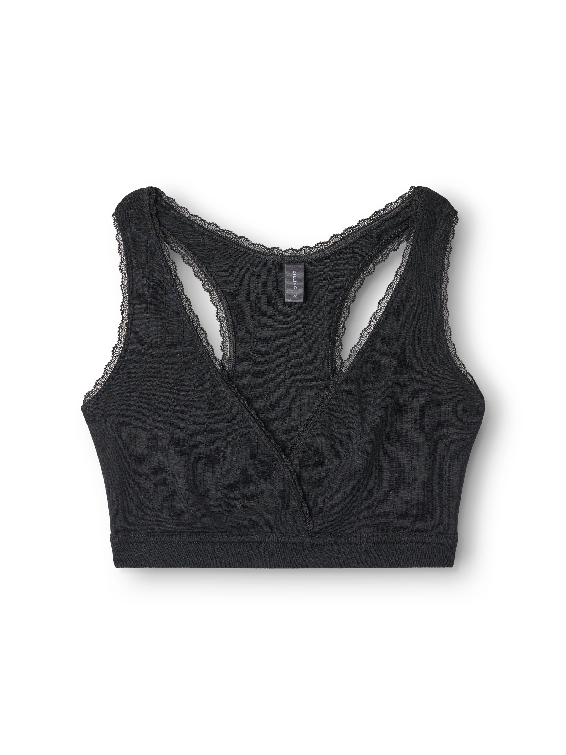 Bralette med bryterrygg og blonder