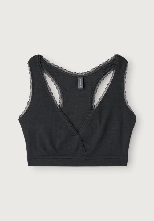 Bralette med bryterrygg og blonder