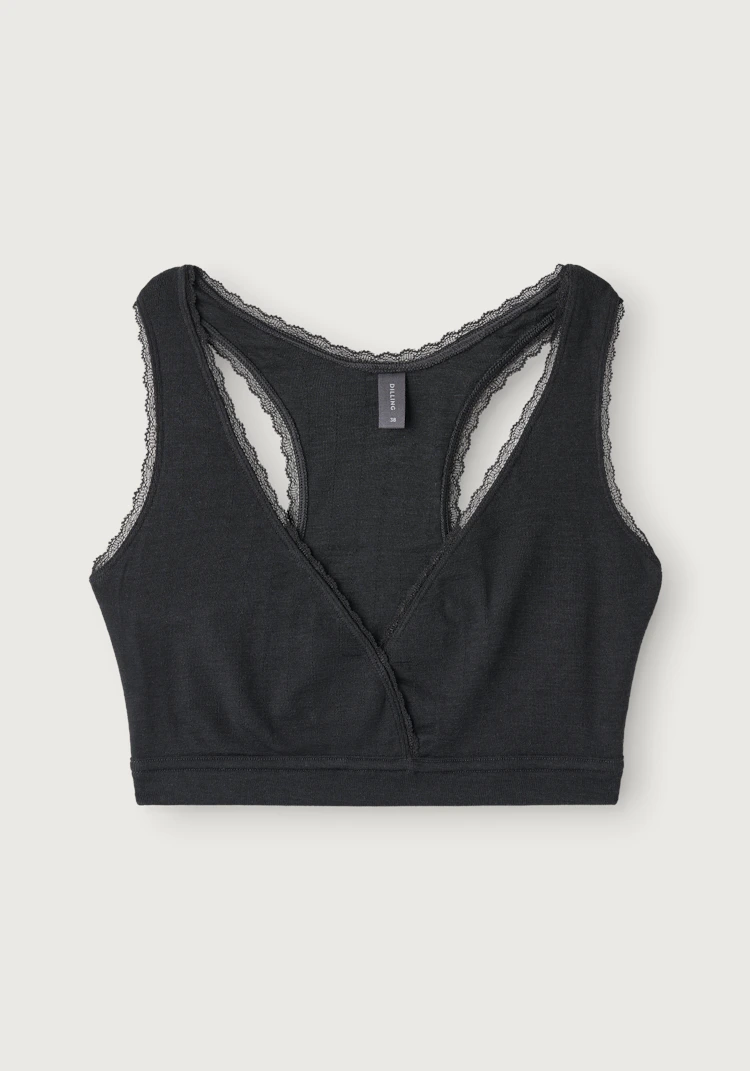 Bralette med bryterrygg og blonder