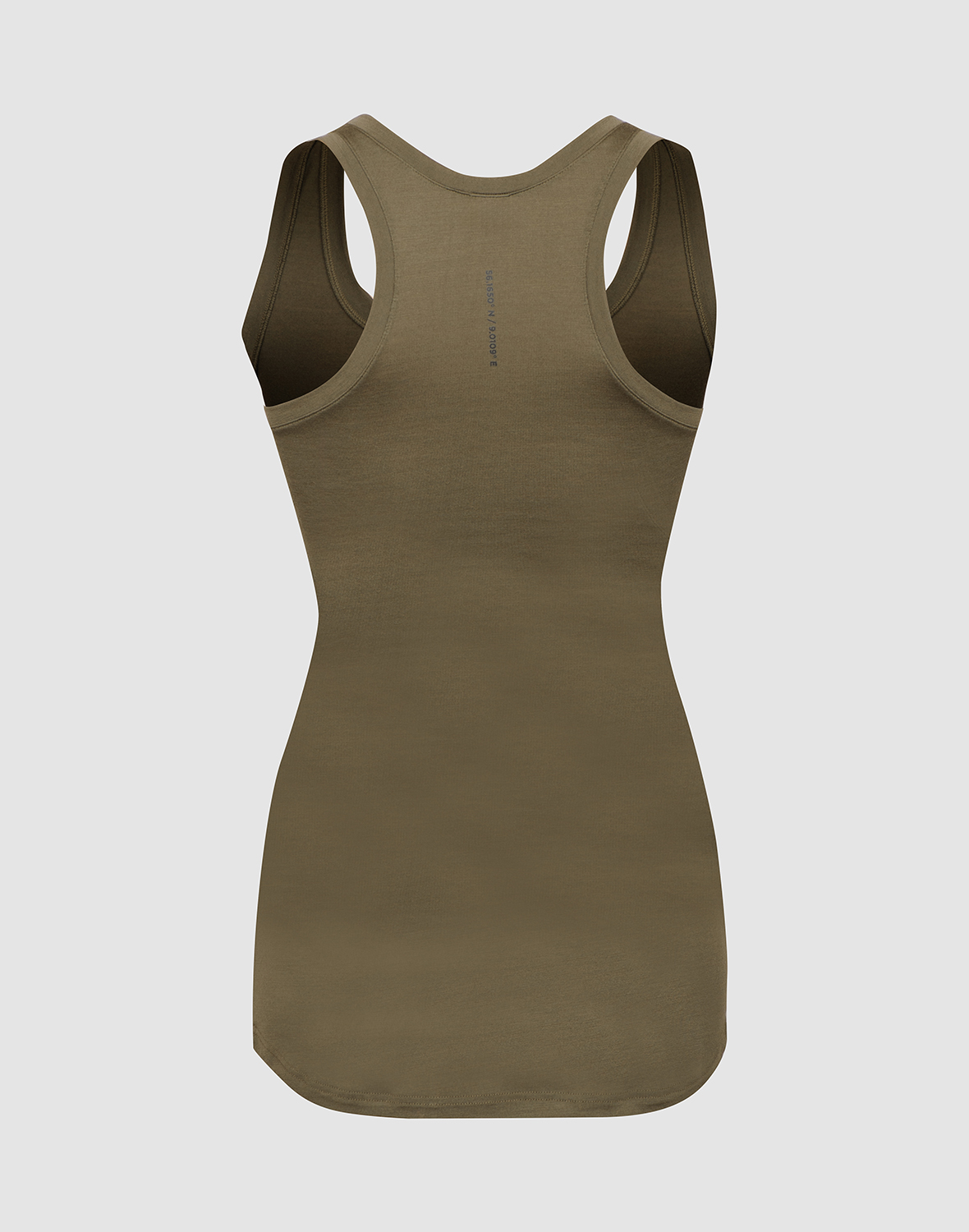 Women's merino wool racerback tank top in Moss - $59.99