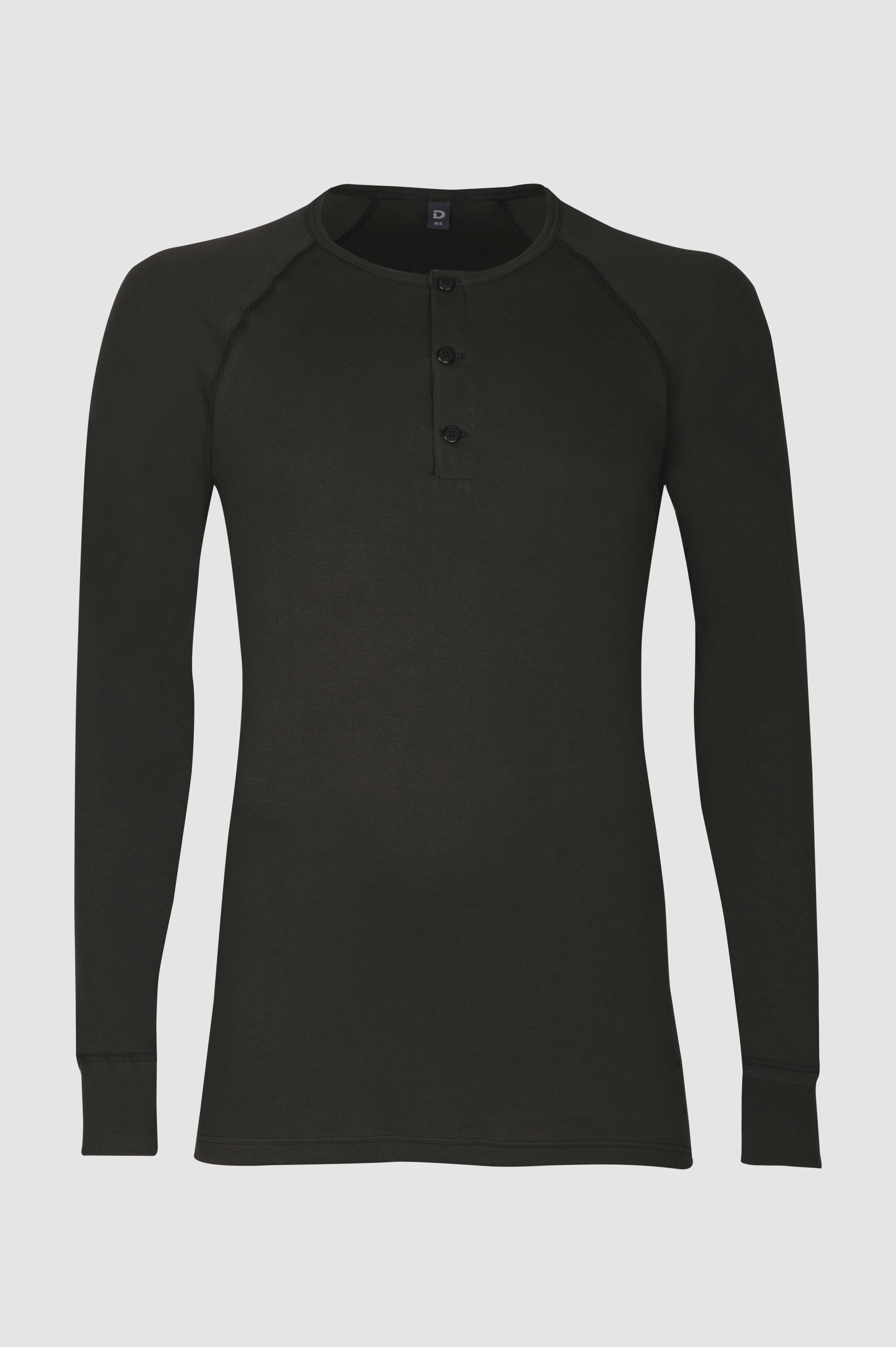 Langermet Henley-topp