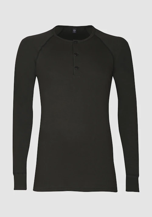 Langermet Henley-topp