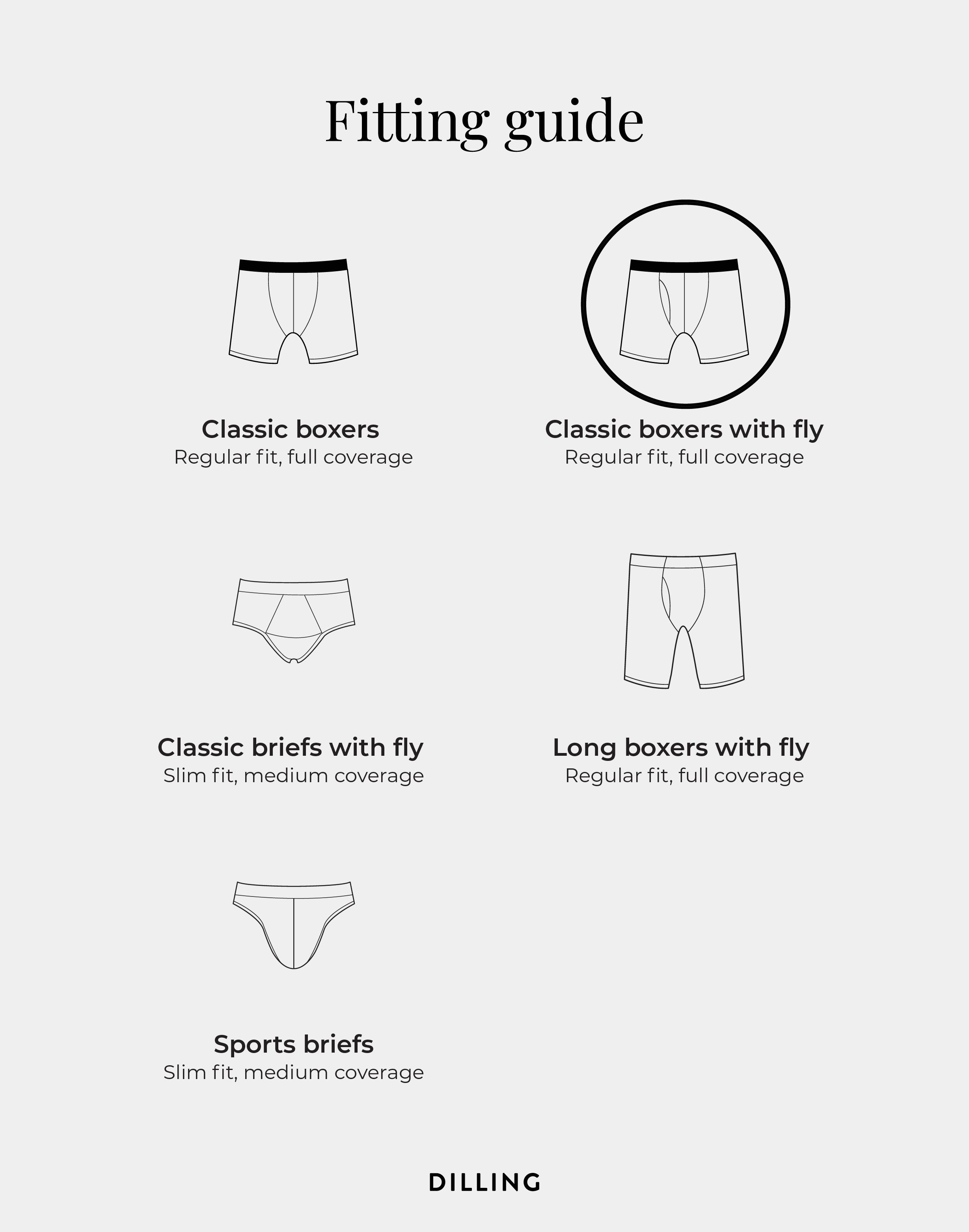 Klassisk boksershorts med gylf 4