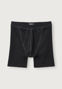 Lang boksershorts med gylf i bomull til herre