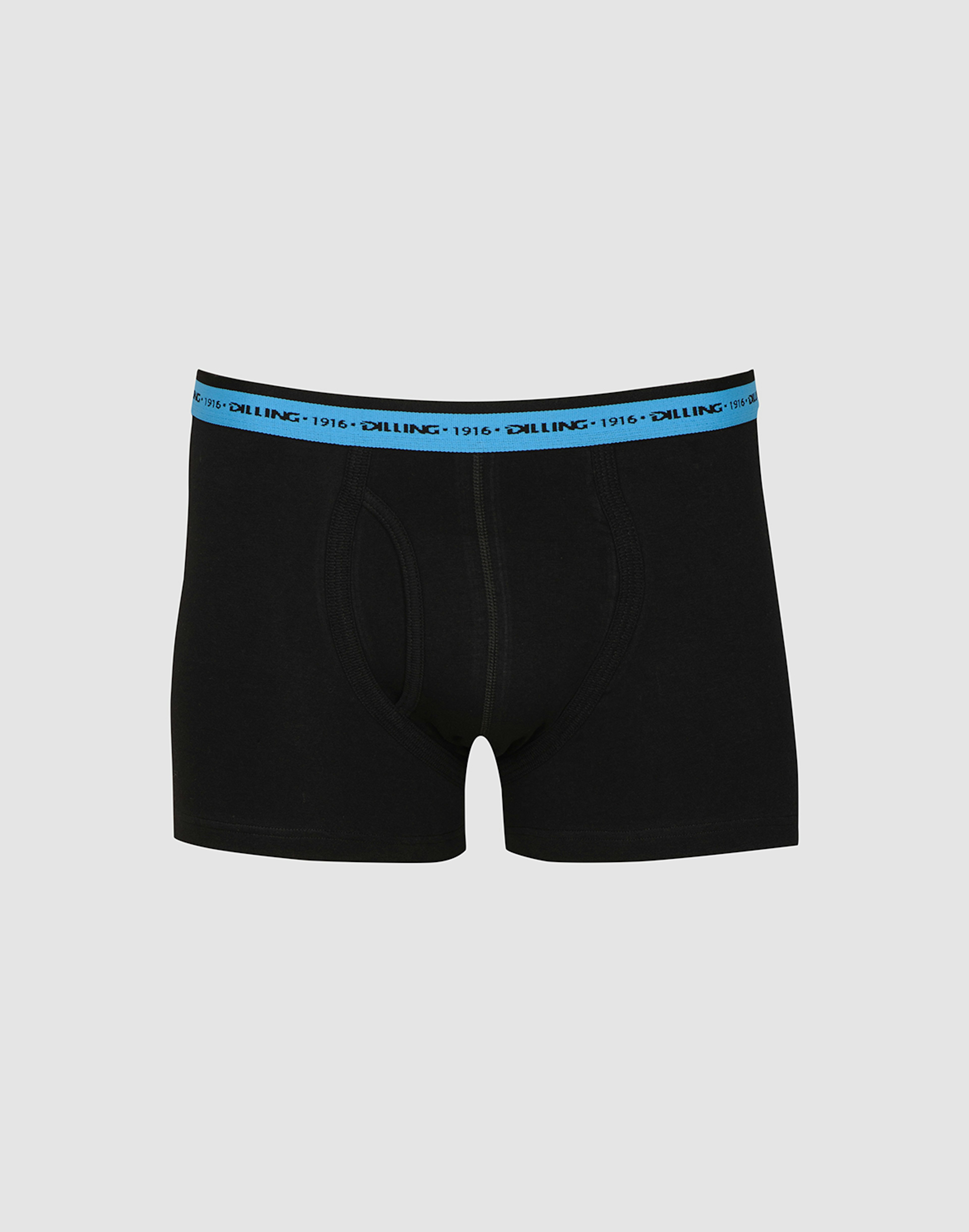 Boksershorts med gylf i bomull til herre Turkis