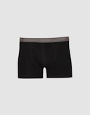 Baumwoll Boxershorts mit Eingriff für Herren Schwarz