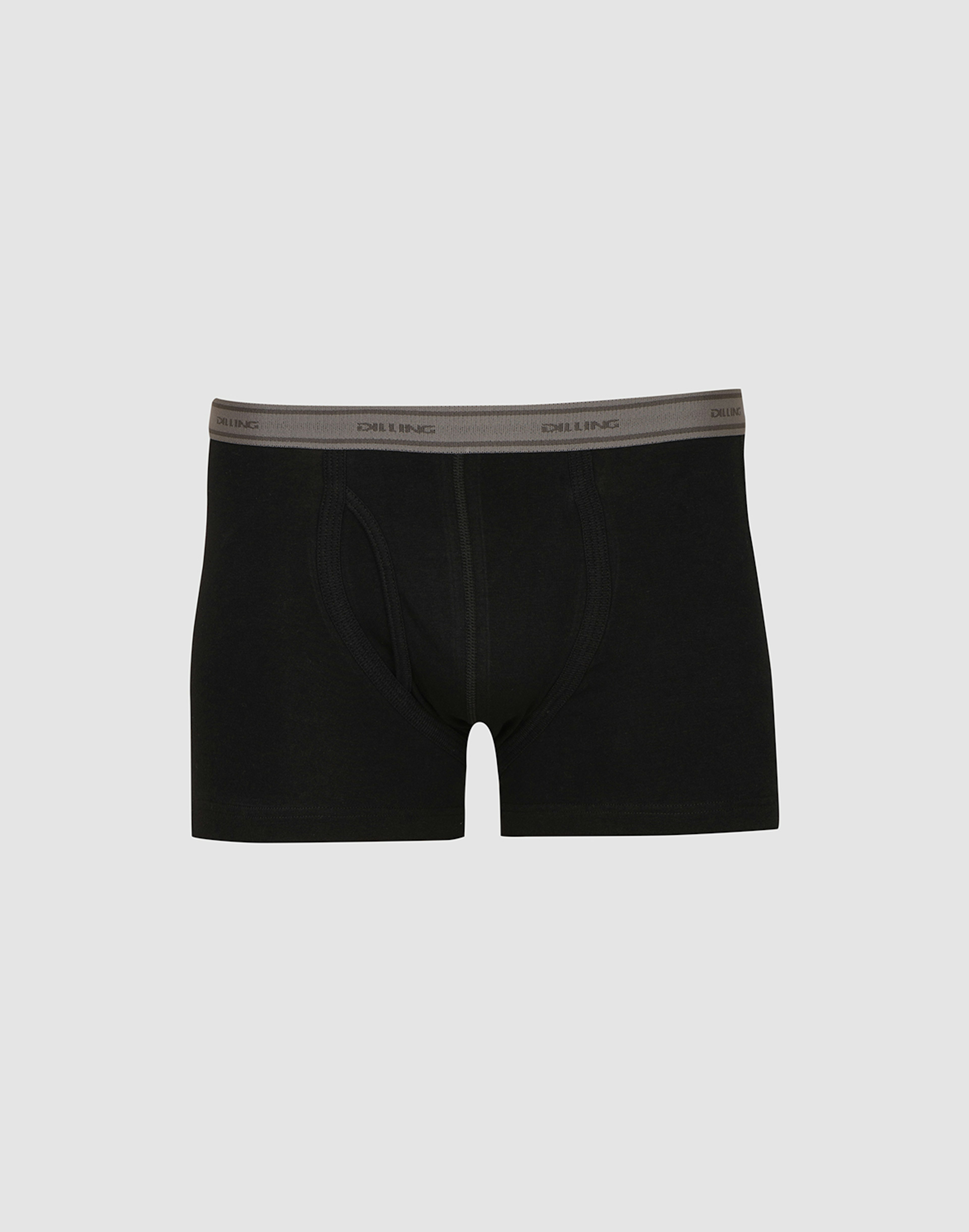 Baumwoll Boxershorts mit Eingriff für Herren Schwarz