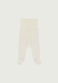 Leggings i merinoull/silke til nyfødte