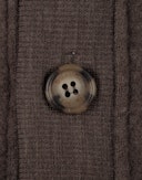 Jakke i merinoullfleece til baby Kastanjebrun