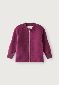 Jakke i merinoullfleece til baby
