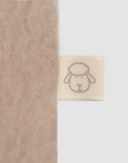 Jakke i merinoullfleece til baby Beigemelert