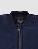 One-piece i merinoullfleece til baby Blå