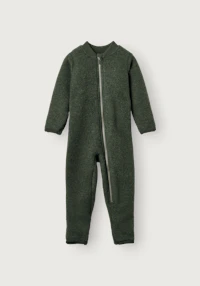 One-piece i merinoullfleece til baby