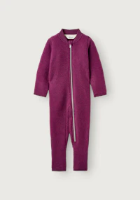 One-piece i merinoullfleece til baby