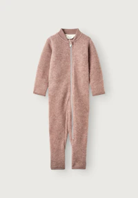 One-piece i merinoullfleece til baby