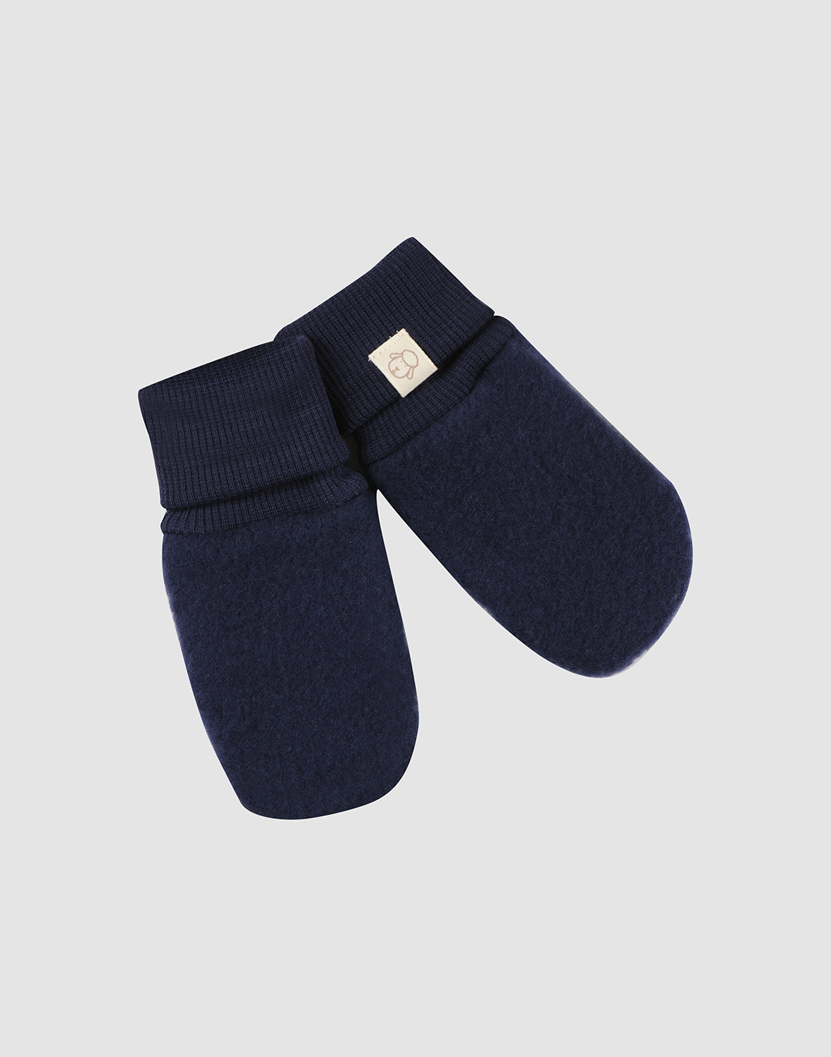Votter i merinoullfleece til baby