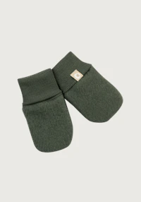 Votter i merinoullfleece til baby