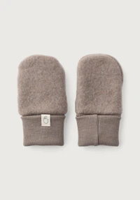 Votter i merinoullfleece til baby