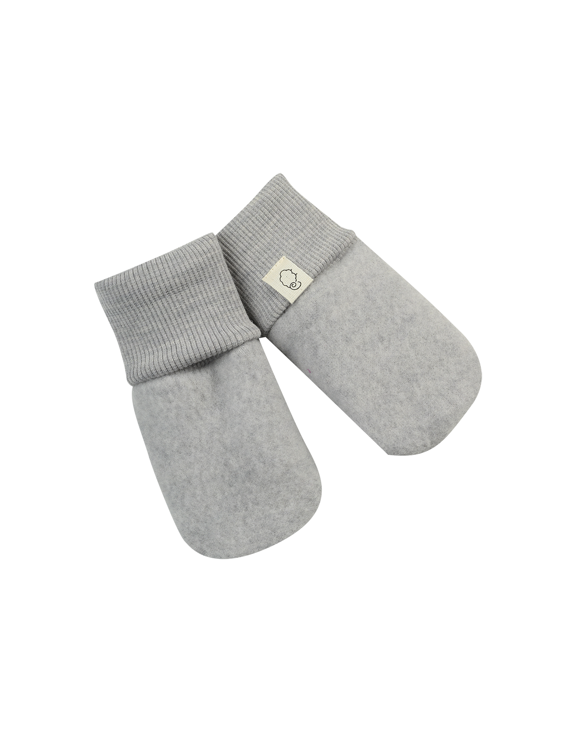 Votter i merinoullfleece til baby