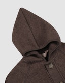 One-piece i merinoullfleece til baby Kastanjebrun