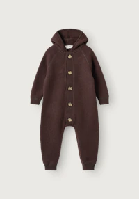One-piece i merinoullfleece til baby