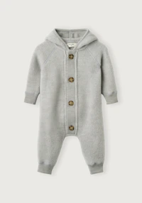 One-piece i merinoullfleece til baby
