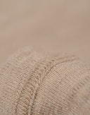 Langermet topp i merinoull til baby Beigemelert