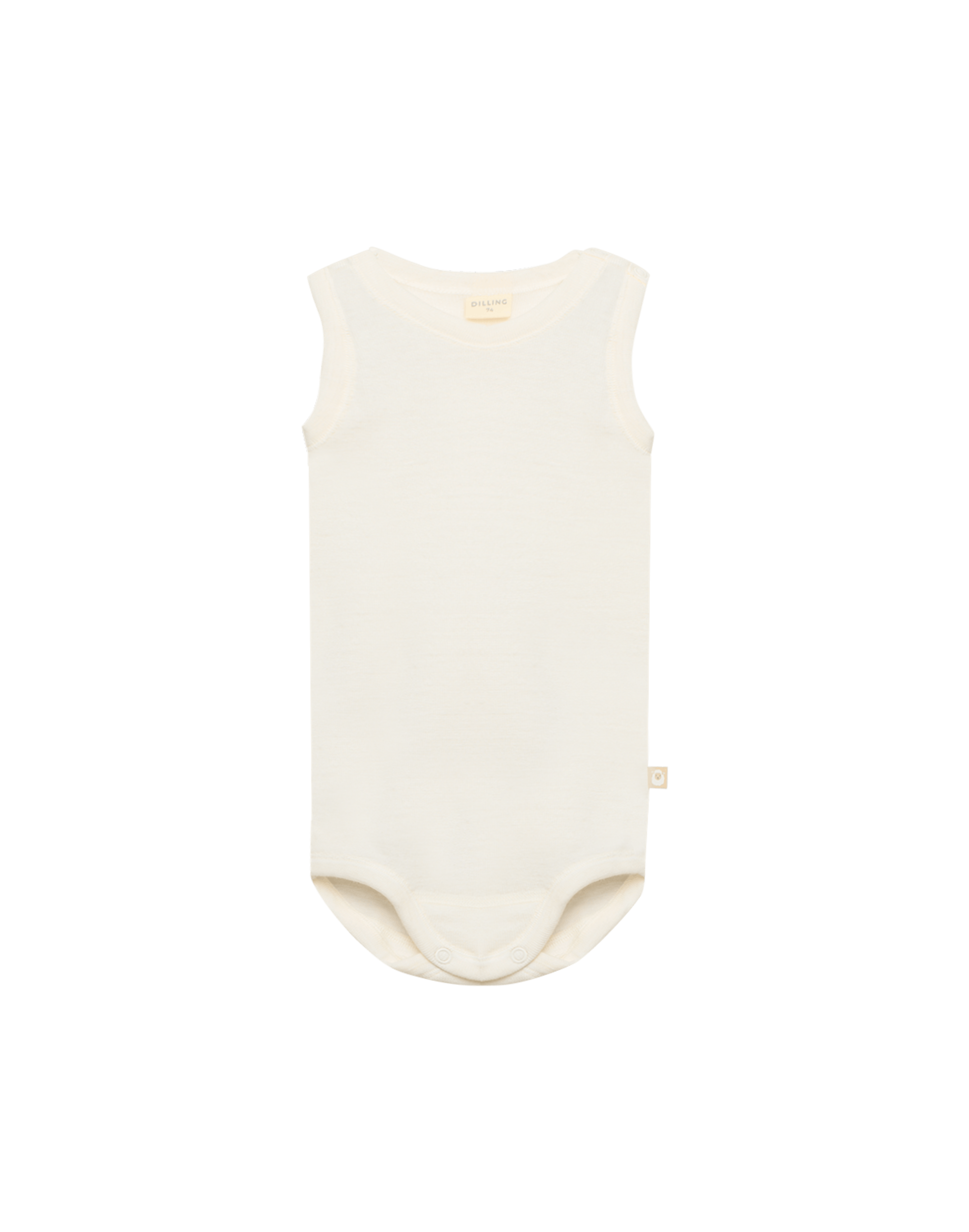 Body sans manches en laine de merinos pour bebe