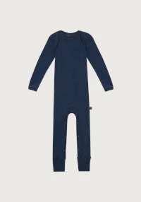 One-piece u/føtter i merinoull til baby