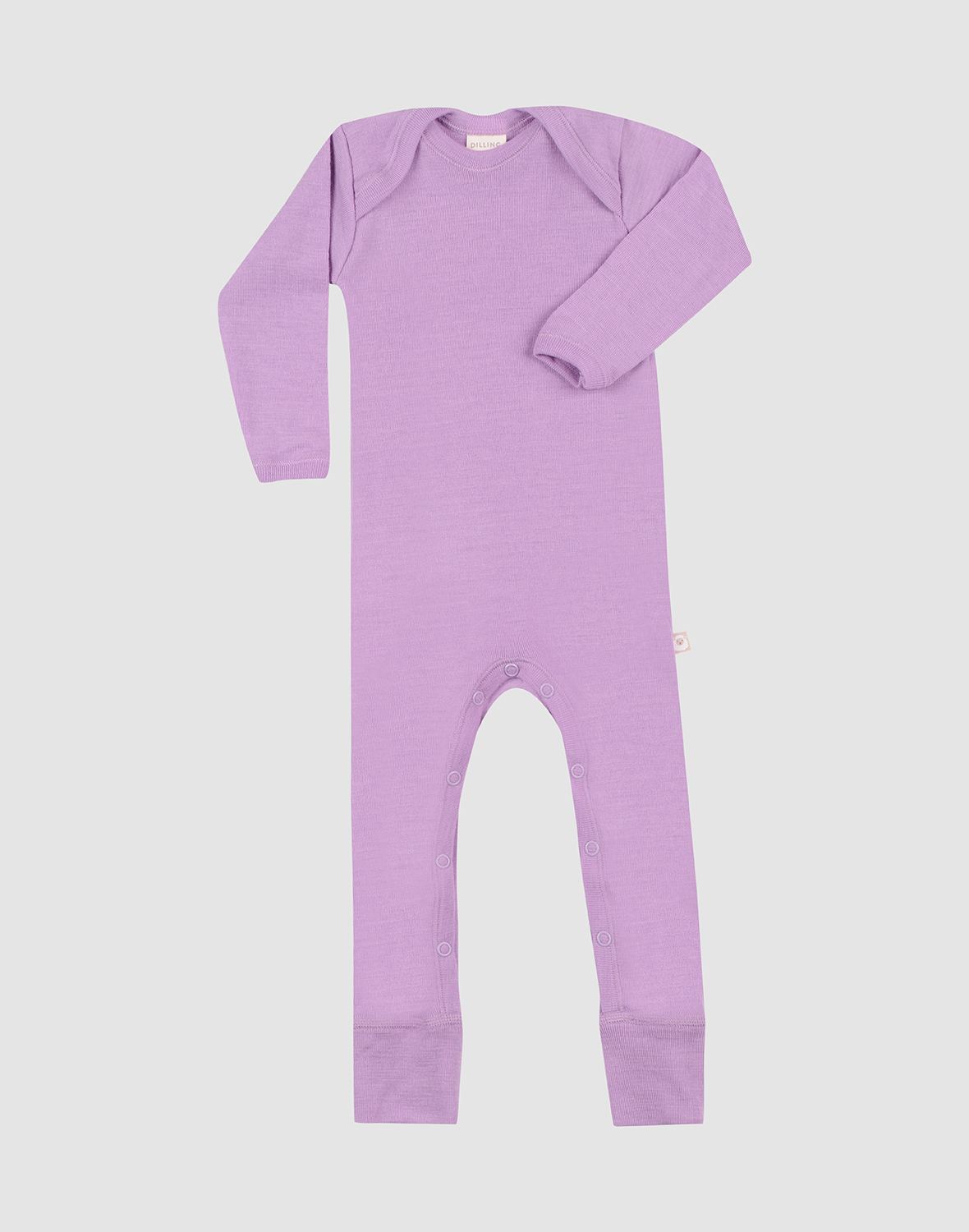 Baby and children's merino wool balaclava - Mauve Orchid
