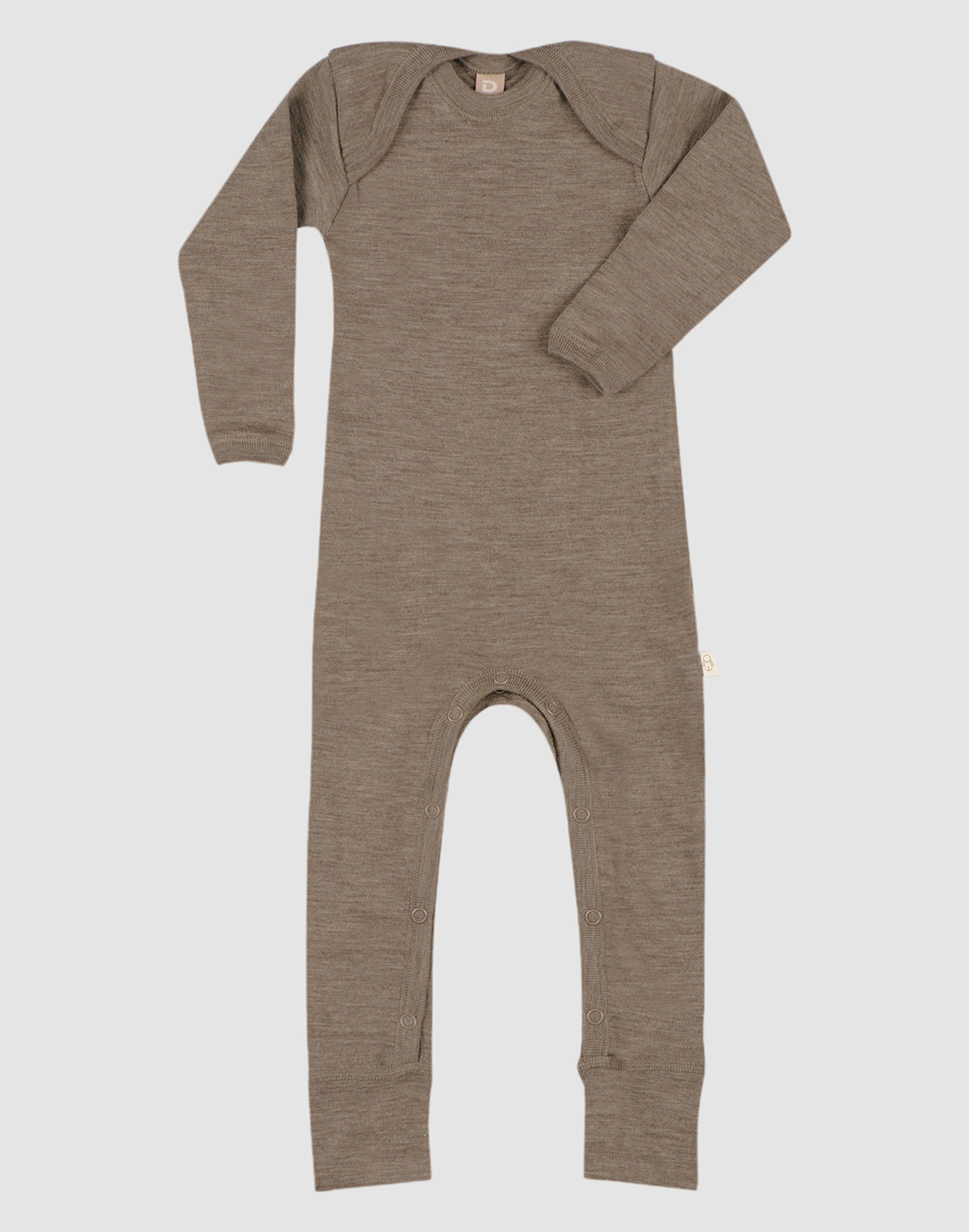 Boxpakje van merinowol voor baby's Bruinmelange