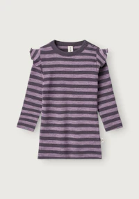 Langermet topp i merinoull til baby