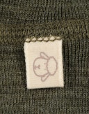 Leggings i merinoull til baby Mørkegrønnmelert