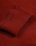 Leggings i merinould til baby Julehjerterød