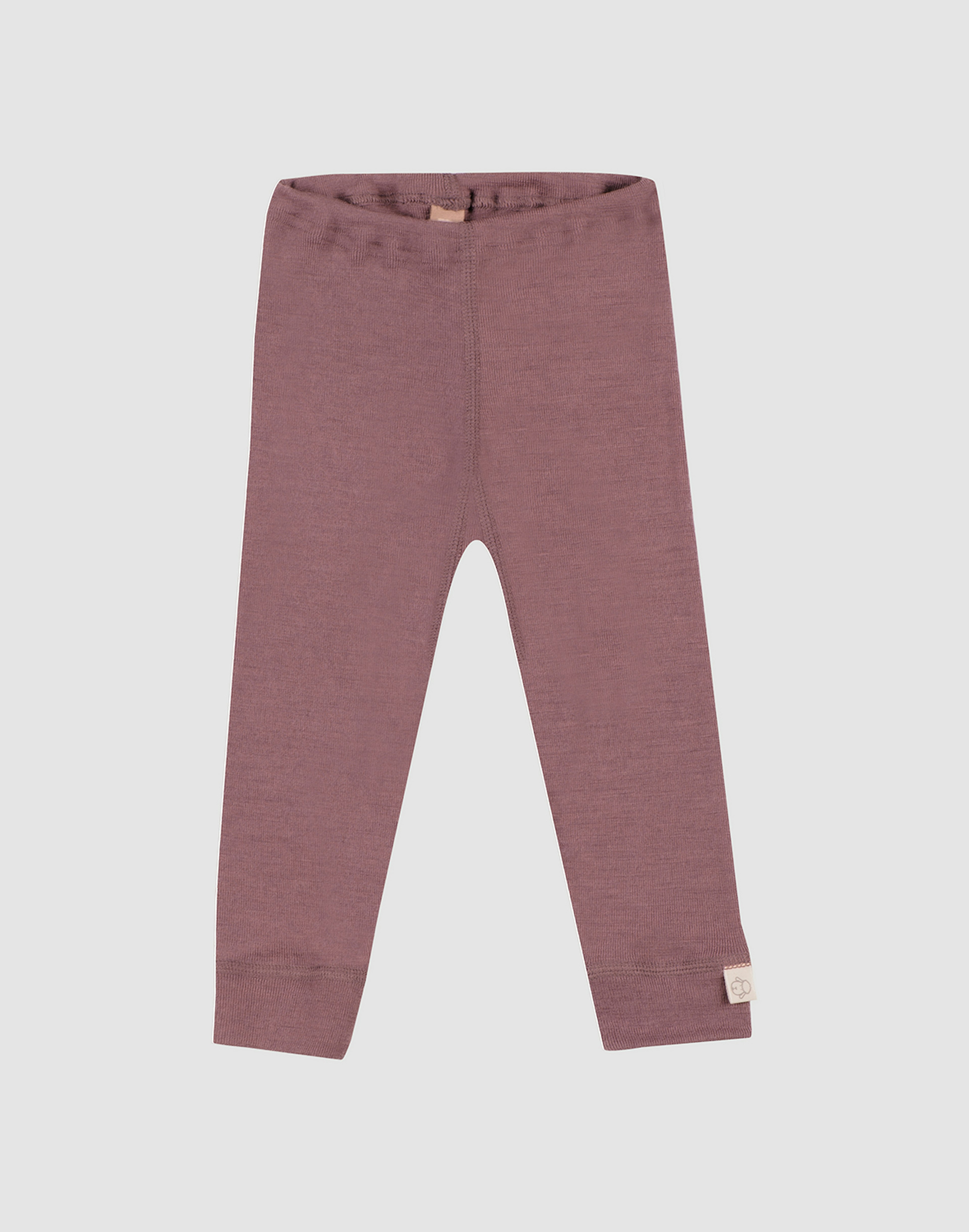 Baby merino wool leggings Grape