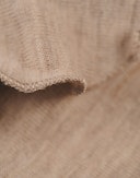 Jurk met ruches van merinowol voor baby's Beigemelange