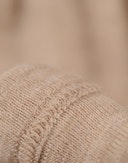 Jurk met ruches van merinowol voor baby's Beigemelange