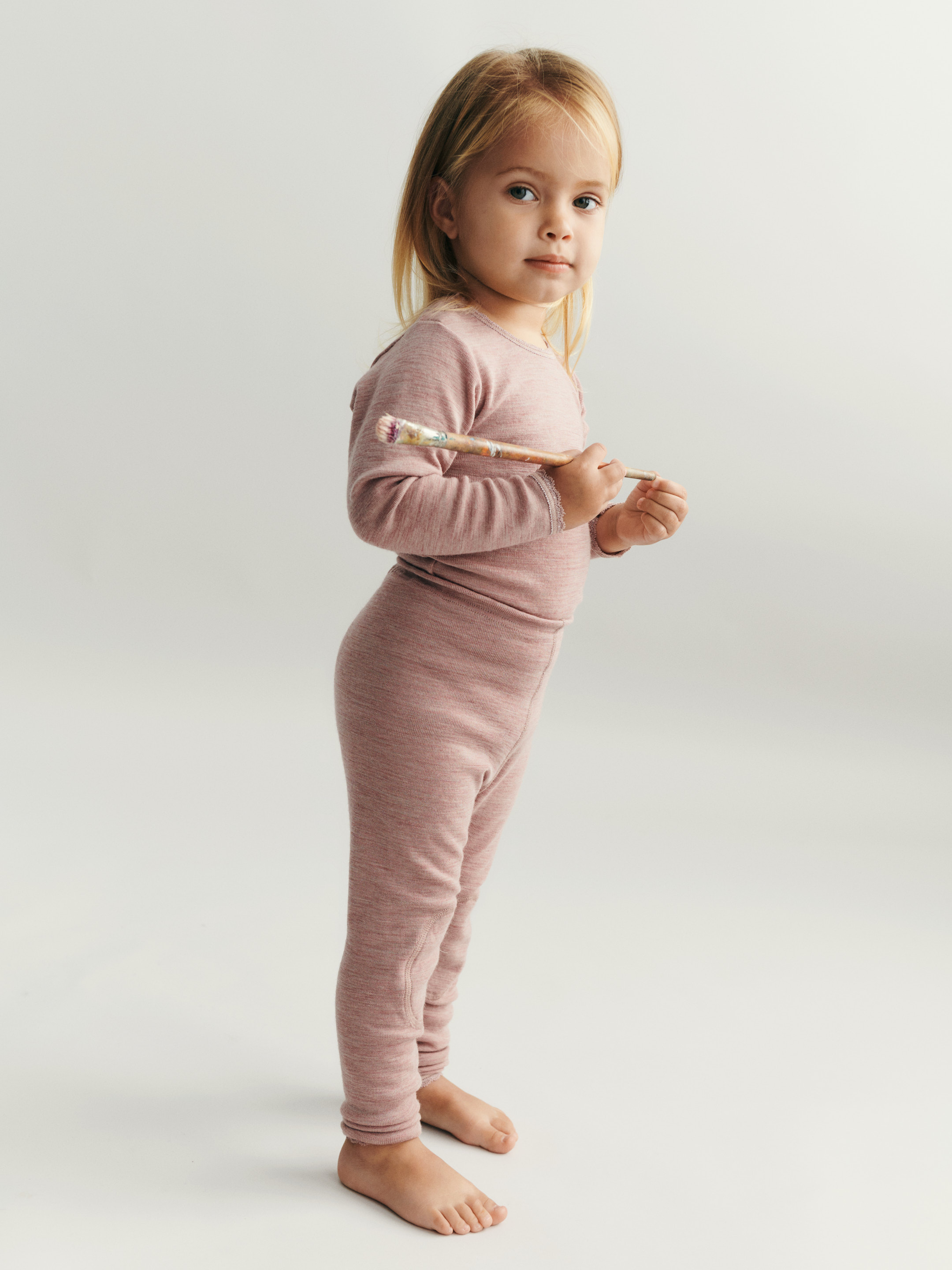 Leggings med knebeskyttelse og blonder 1