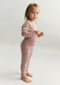 Leggings med knebeskyttelse og blonder