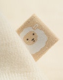 Romper met korte mouw van merinowol voor baby's Natuur