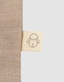 Baby merino wool short sleeve bodysuit Beige melange