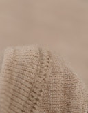 Baby merino wool short sleeve bodysuit Beige melange