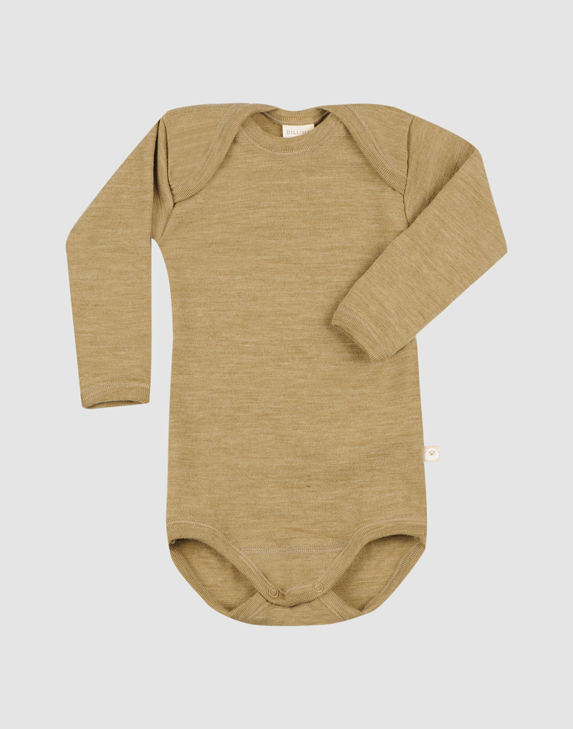 Baby Langarm Body aus Merinowolle