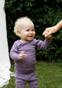 Langermet body med blonder